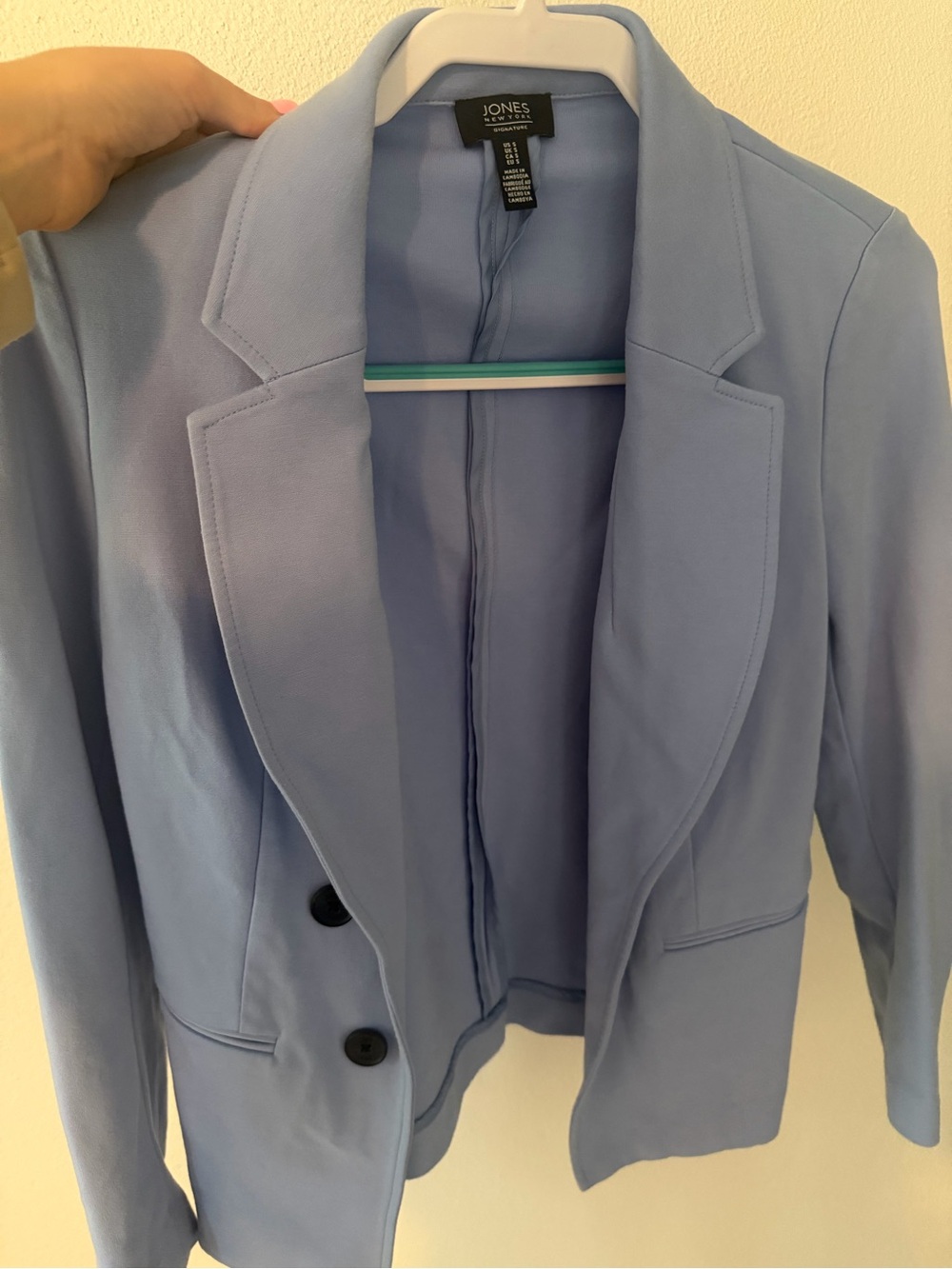 Jones New York Pastel Blue Women's Tailored Blazer